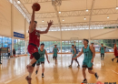 玉林第五届运动会（成年组）篮球比赛开赛，北流代表队以91:46大胜对手，取得开门红