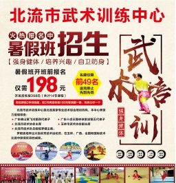 北流DM广告报总804期看点：仅需198元即可学武术！